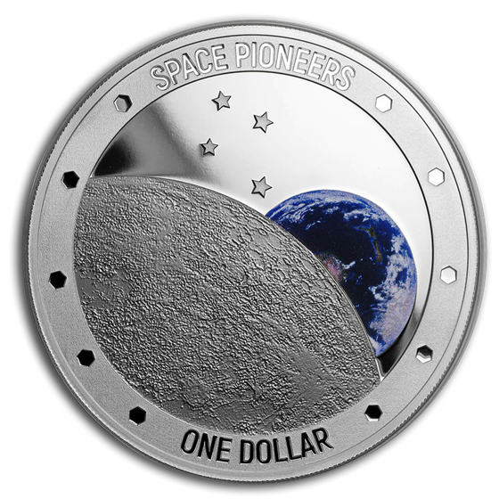 2019 New Zealand 1 oz Silver Proof Space Pioneers 2019 New Zealand 1 oz Silver Proof Space Pioneers